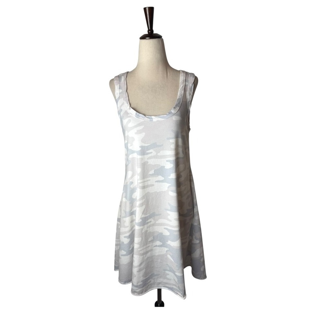Z Supply Dress Women Medium Gray Camo Avery‎ Tank Mini NWT Athleisure Gorpcore
